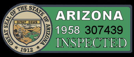 Modal Additional Images for 1958 Arizona Inspection Sticker
